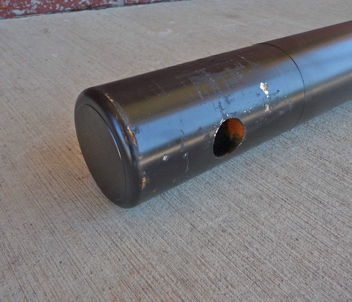 Auger Post Hole Shaft Extension 24" Round 29/16" Diameter Skid