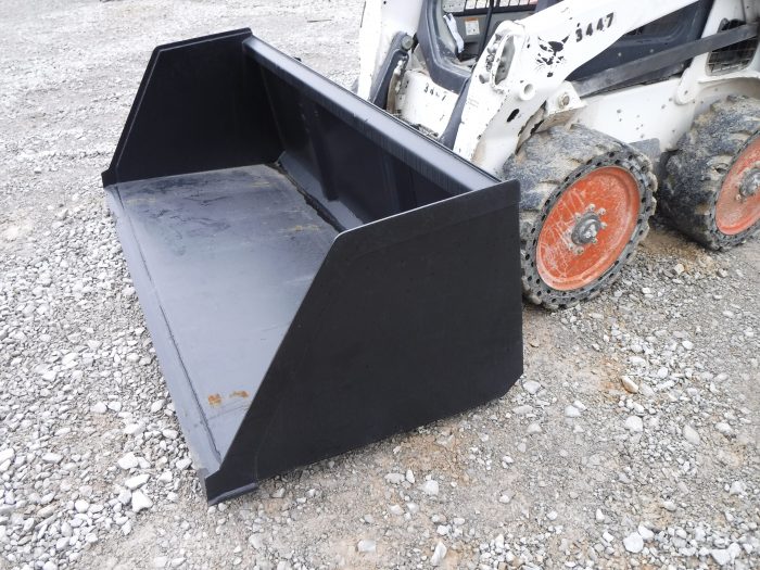 96" High Capacity Turkey Snow Mulch Litter Bucket Skid Steer