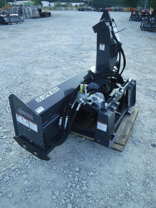 Virnig 84" V50 Low Flow Snow Blower Skid Steer Attachment Depot