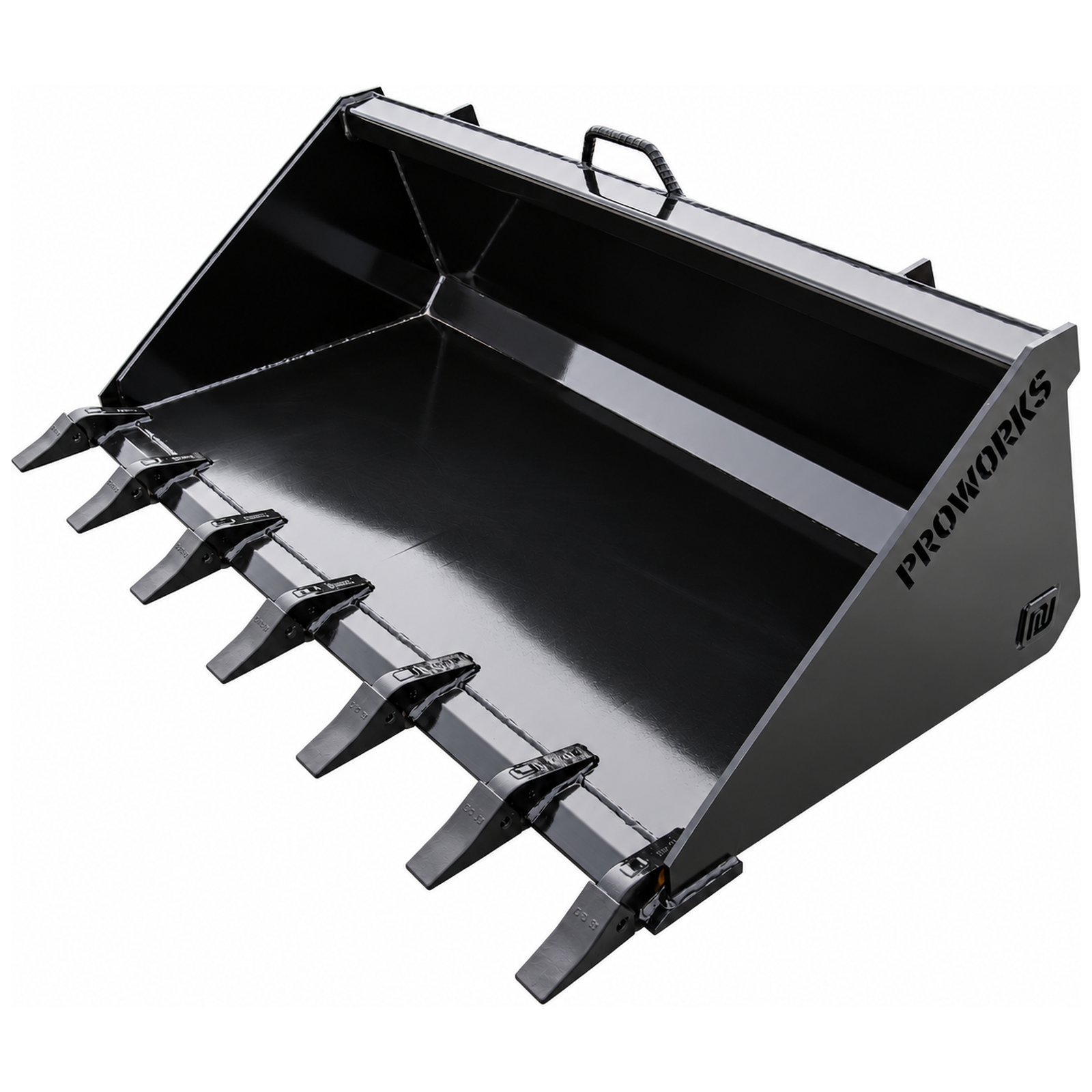 PROWORKS 66″ Standard Duty Low Profile Skid Steer Tooth Bucket