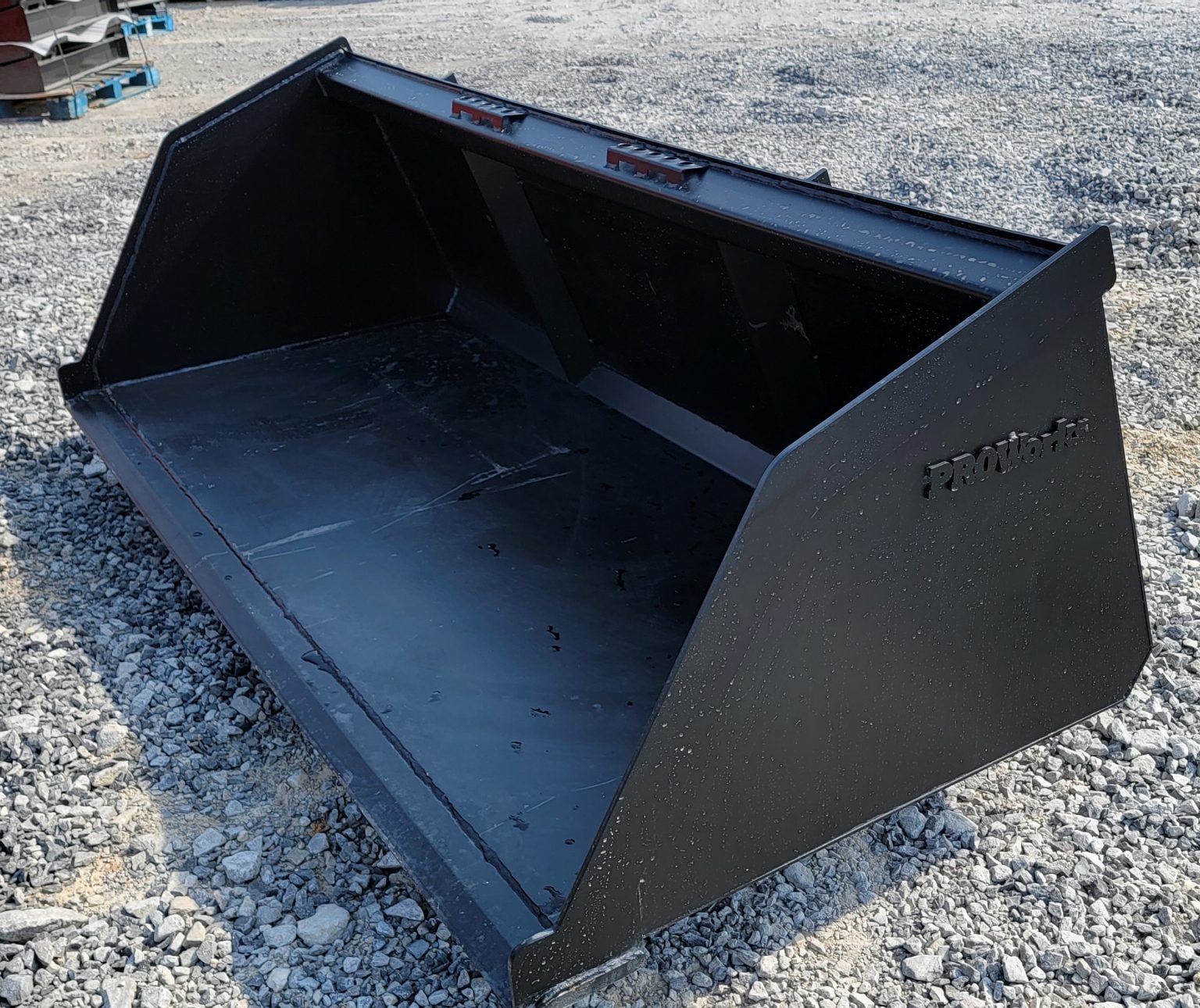 84″ Snow Mulch Litter Light Material High Capacity Bucket Skid Steer