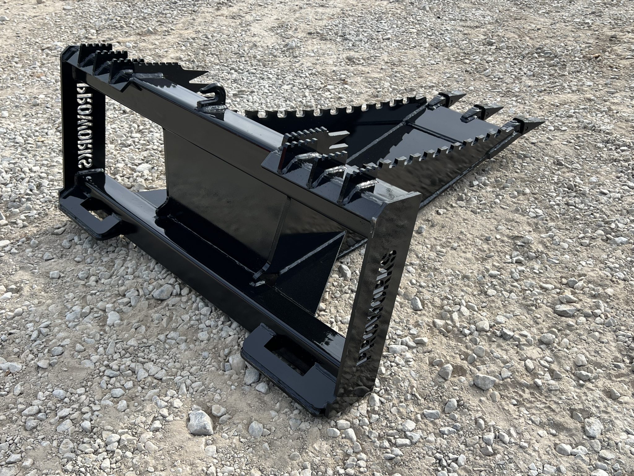 Severe Extreme Stump Bucket Attachment with Teeth Fits Skid Steer Quick ...
