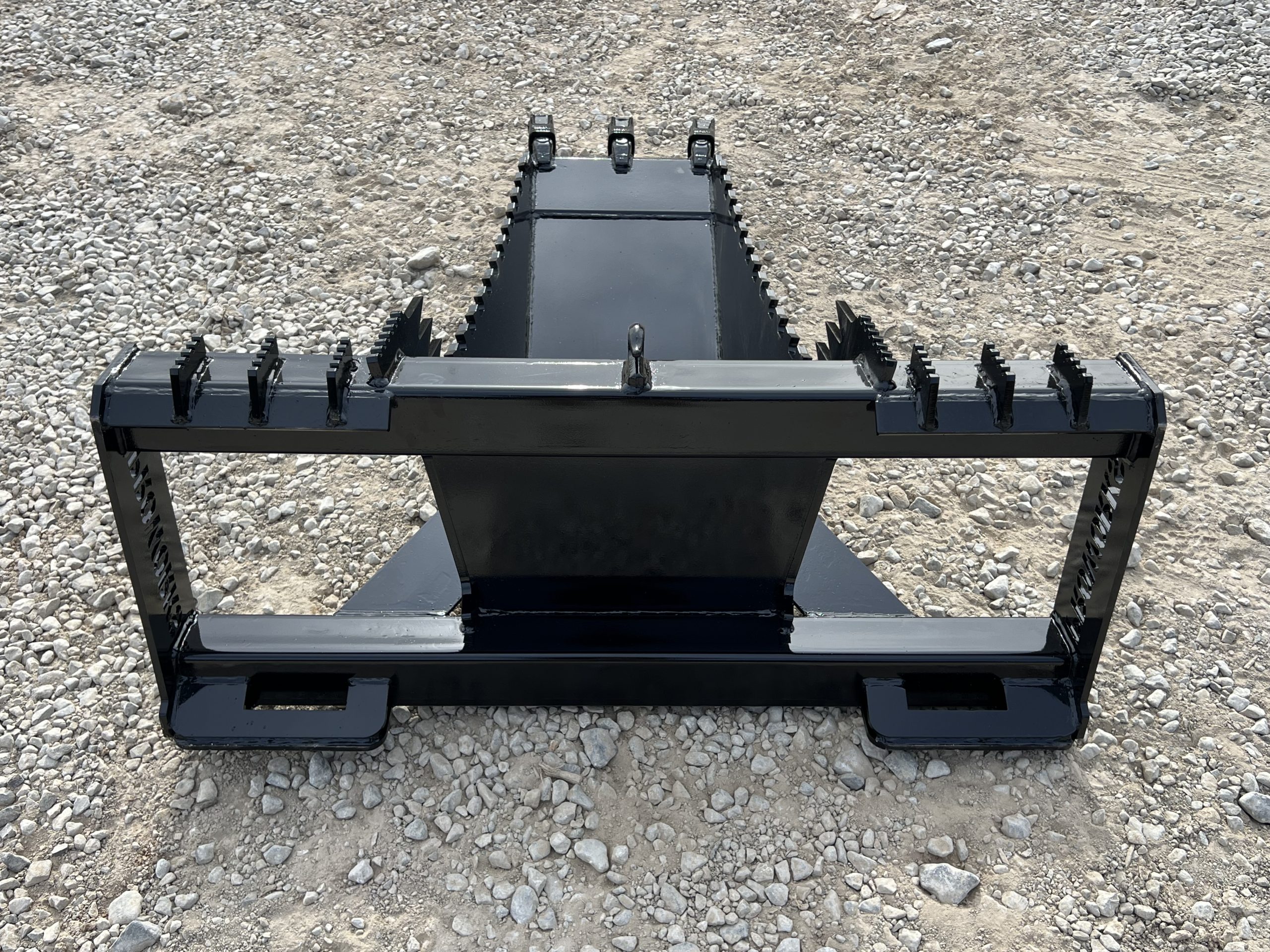 Severe Extreme Stump Bucket Attachment with Teeth Fits Skid Steer Quick Attach - Image 6