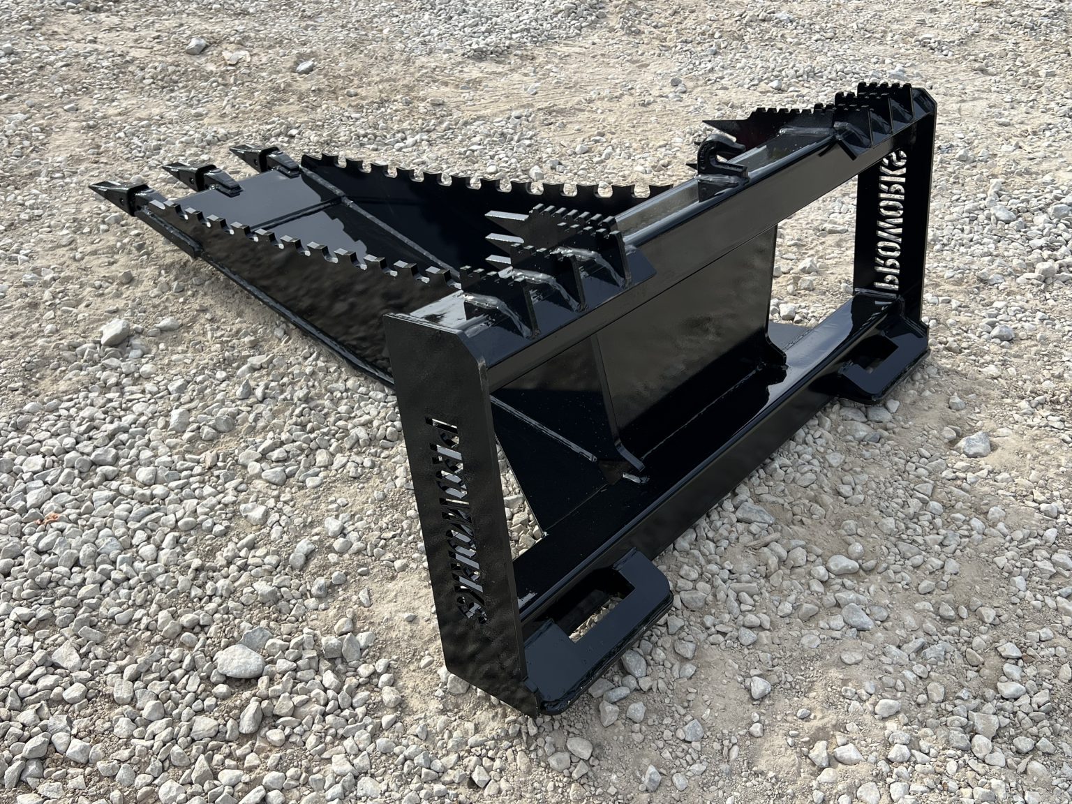 Severe Extreme Stump Bucket Attachment with Teeth Fits Skid Steer Quick ...