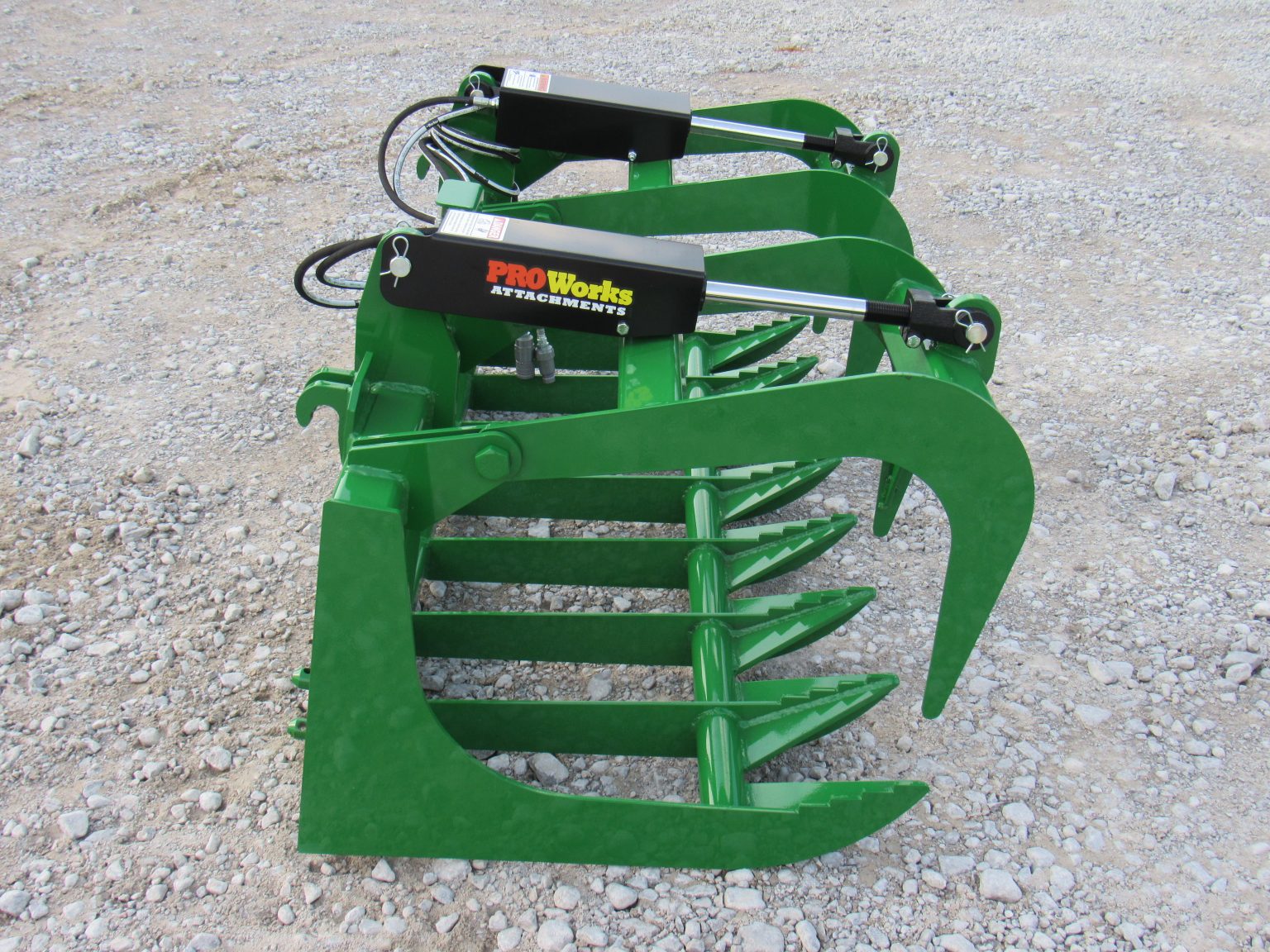 60″ Dual Cylinder Root Bucket Grapple Attachment Fits John Deere Loader