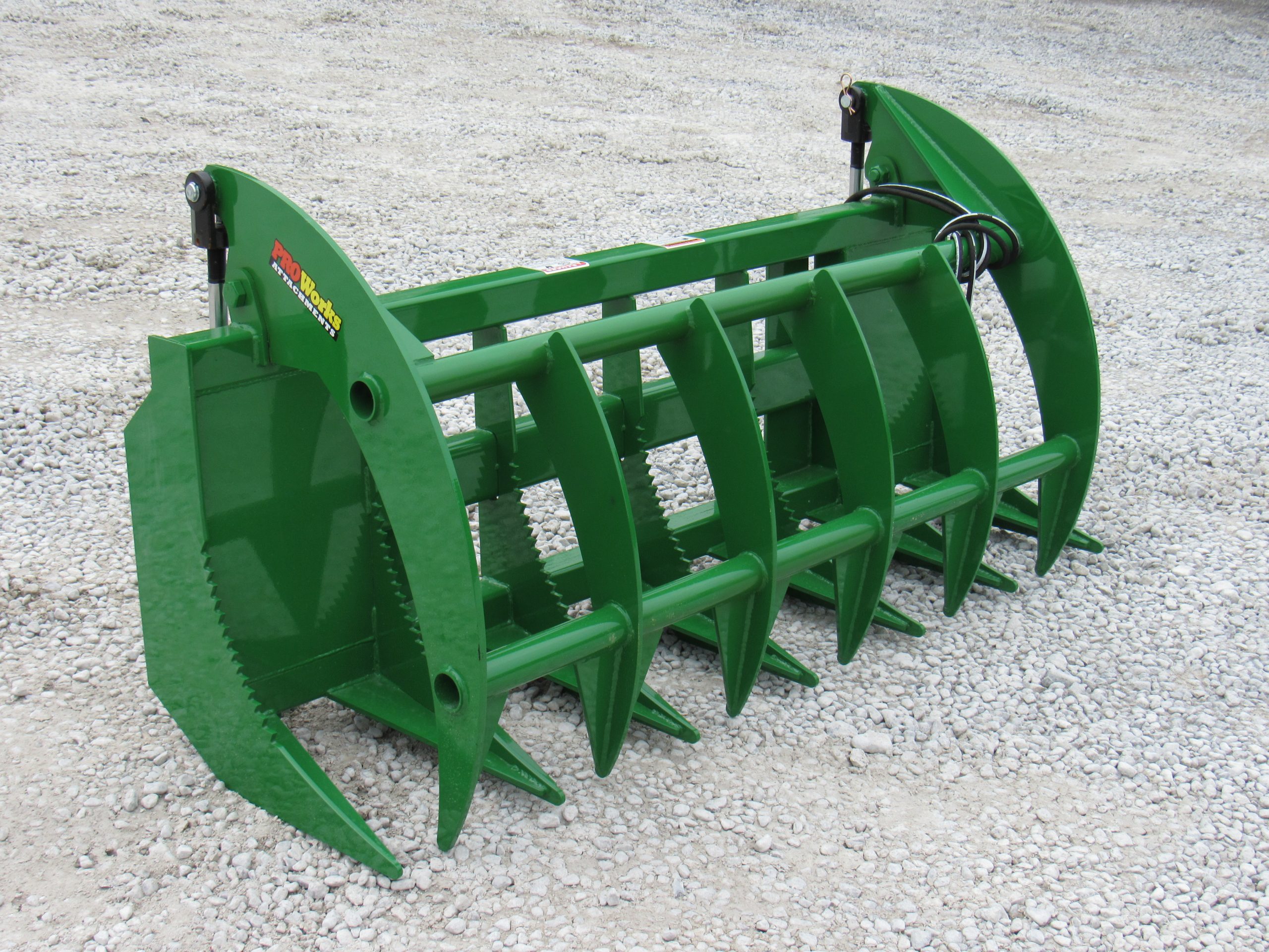 Vedrørende overvældende miles 72″ Root Rake Clam Grapple Attachment Fits John Deere Tractor Loader – Skid  Steer Attachment Depot