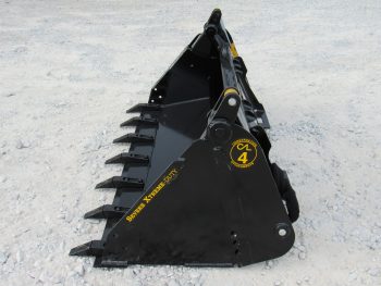 Construction Attachments 73" Severe XTreme 4-IN-1 Multi Purpose Tooth Bucket Attachment - Image 7