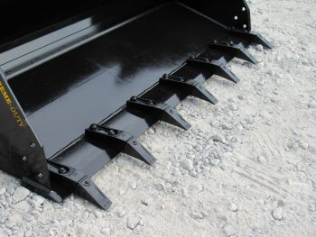 Construction Attachments 73" Severe XTreme 4-IN-1 Multi Purpose Tooth Bucket Attachment - Image 9