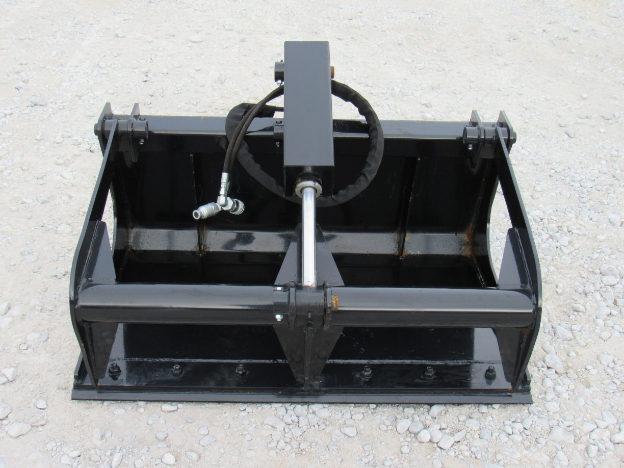 42″ Heavy Duty Smooth Bucket Grapple Attachment Fits Mini Skid Steer Skid Steer Attachment Depot