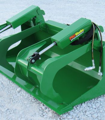 Dual Cylinder Solid Bottom Bucket Grapples