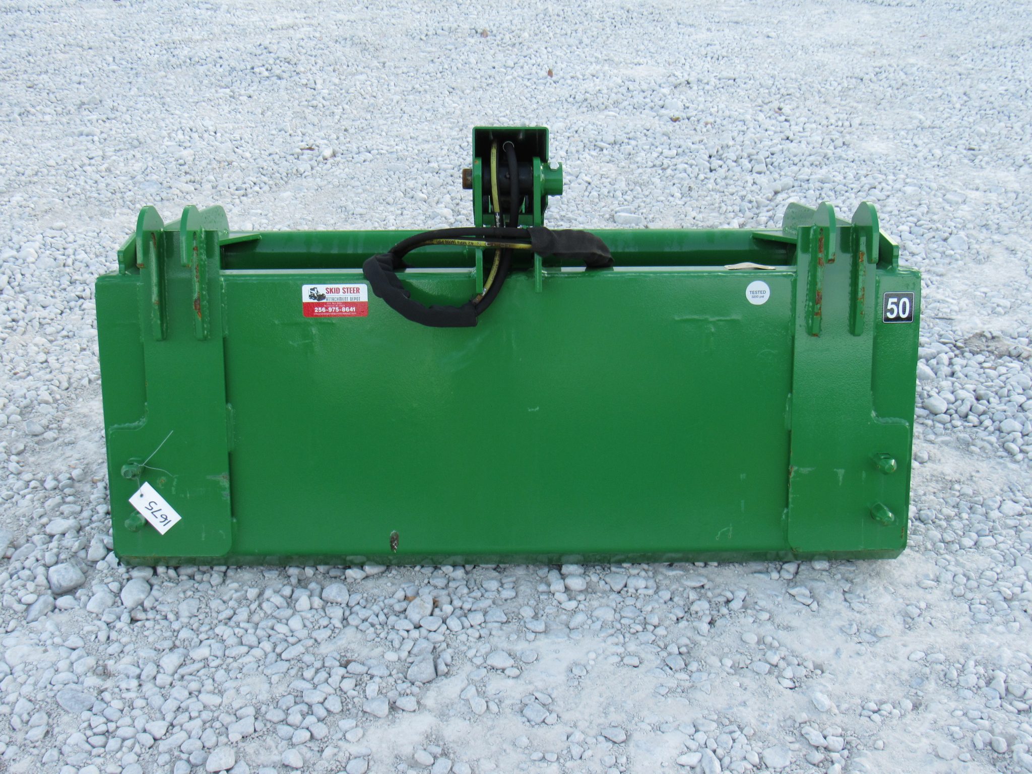 48″ Compact Tractor Single Cylinder Solid Bottom Bucket Grapple Fits ...