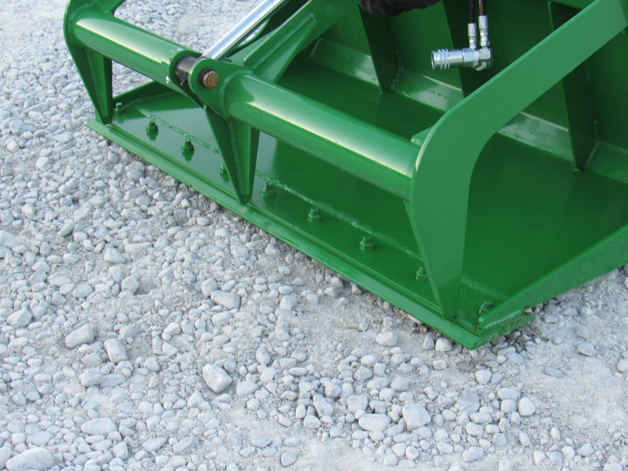 48″ Compact Tractor Single Cylinder Solid Bottom Bucket Grapple Fits