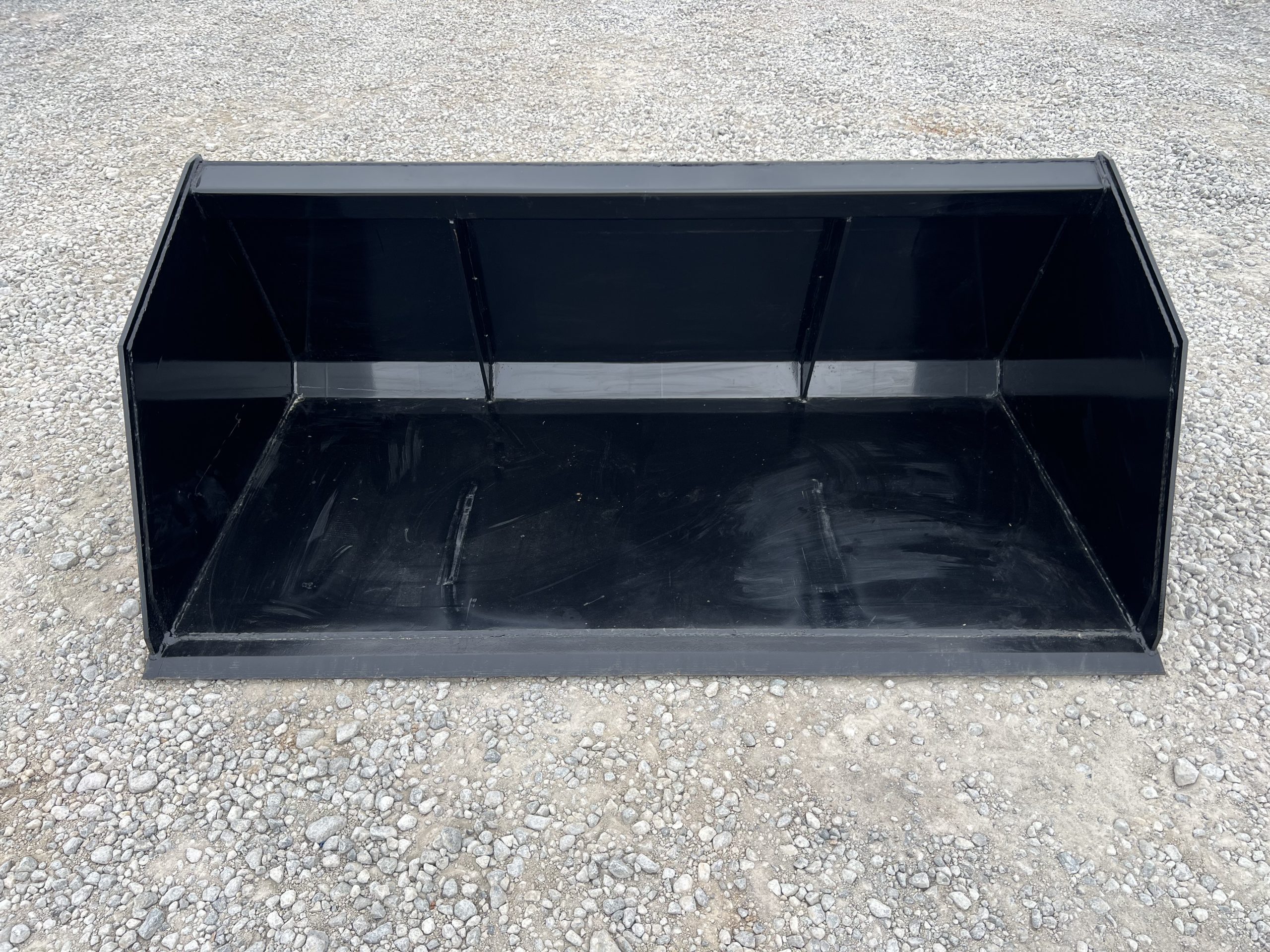 Heavy-Duty 72" Skid Steer/Tractor Snow/Mulch Bucket – Fits Bobcat, Case, Cat & More!