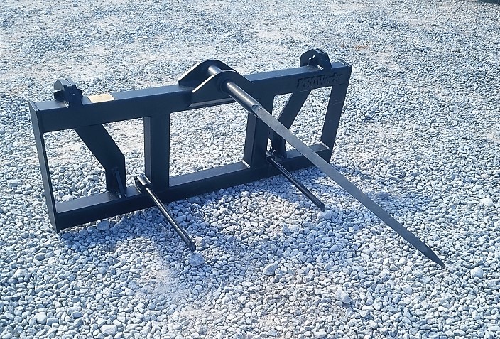 Hay Spear Attachment Fits Euro Global Quicke Loader – Skid Steer