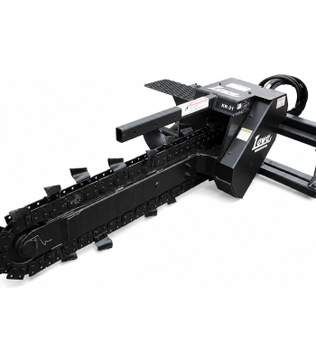 Lowe XR-21 48" x 6" Trencher with Single Standard Dirt Chain Fits Skid Steer Quick Attach