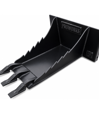PROWORKS Stump Bucket with Teeth Fits Mini Skid Steer - Free Shipping!