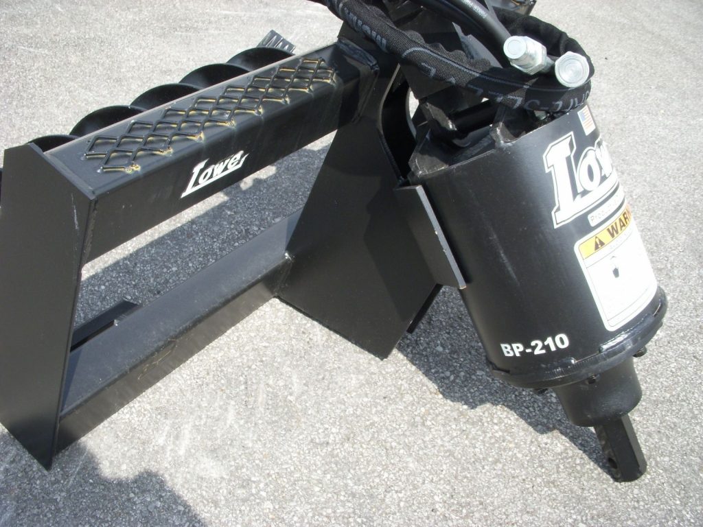 Lowe BP210 Hex Auger Drive with 9″ Wide Bit Fits Skid Steer Quick