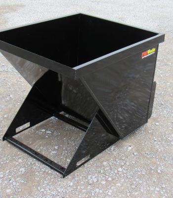 2 Cubic Yard Trash Hopper Dumpster Attachment Fits Skid Steer Quick Attach
