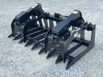 72" Extreme Duty Root Rake Grapple Attachment Fits Skid Steer Quick Attach - Image 3