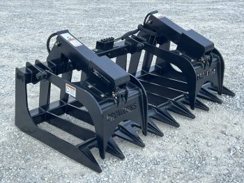 72" Extreme Duty Root Rake Grapple Attachment Fits Skid Steer Quick Attach