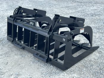 72" Extreme Duty Root Rake Grapple Attachment Fits Skid Steer Quick Attach - Image 5