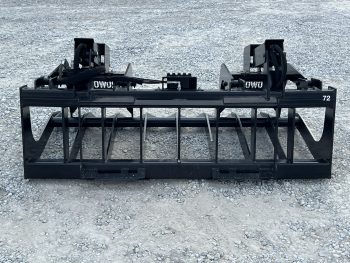 72" Extreme Duty Root Rake Grapple Attachment Fits Skid Steer Quick Attach - Image 6