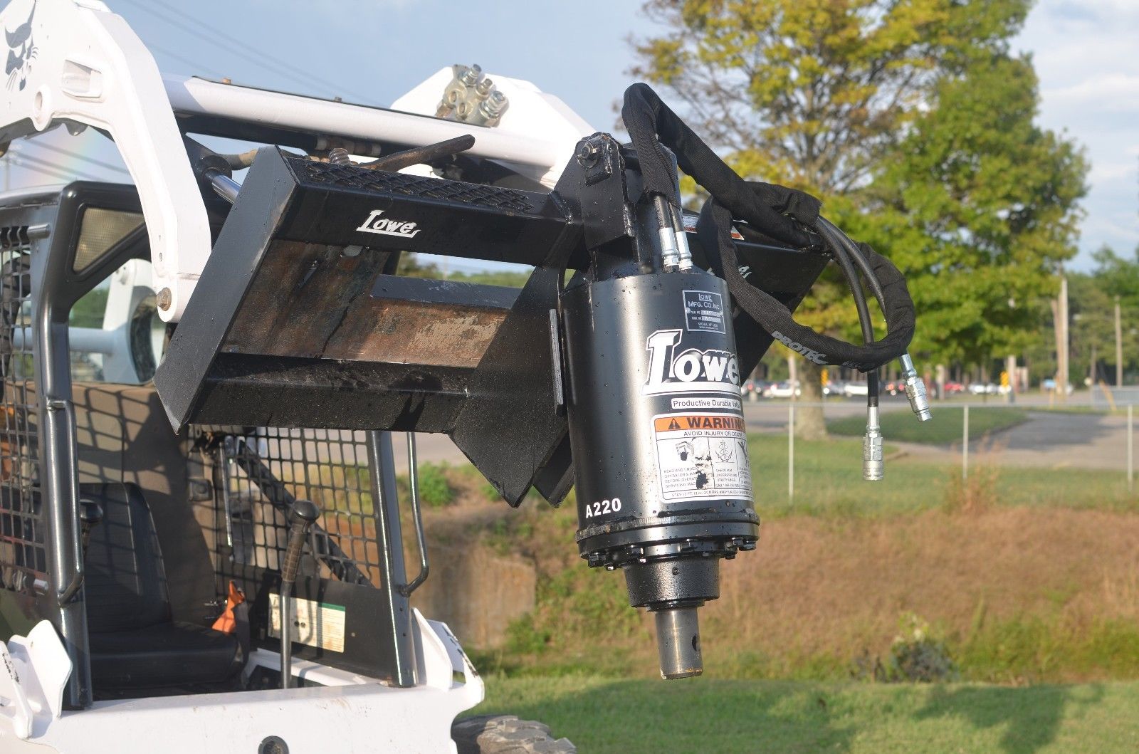 Lowe Bp210 Round Auger Unit Skid Steer Attachment Depot