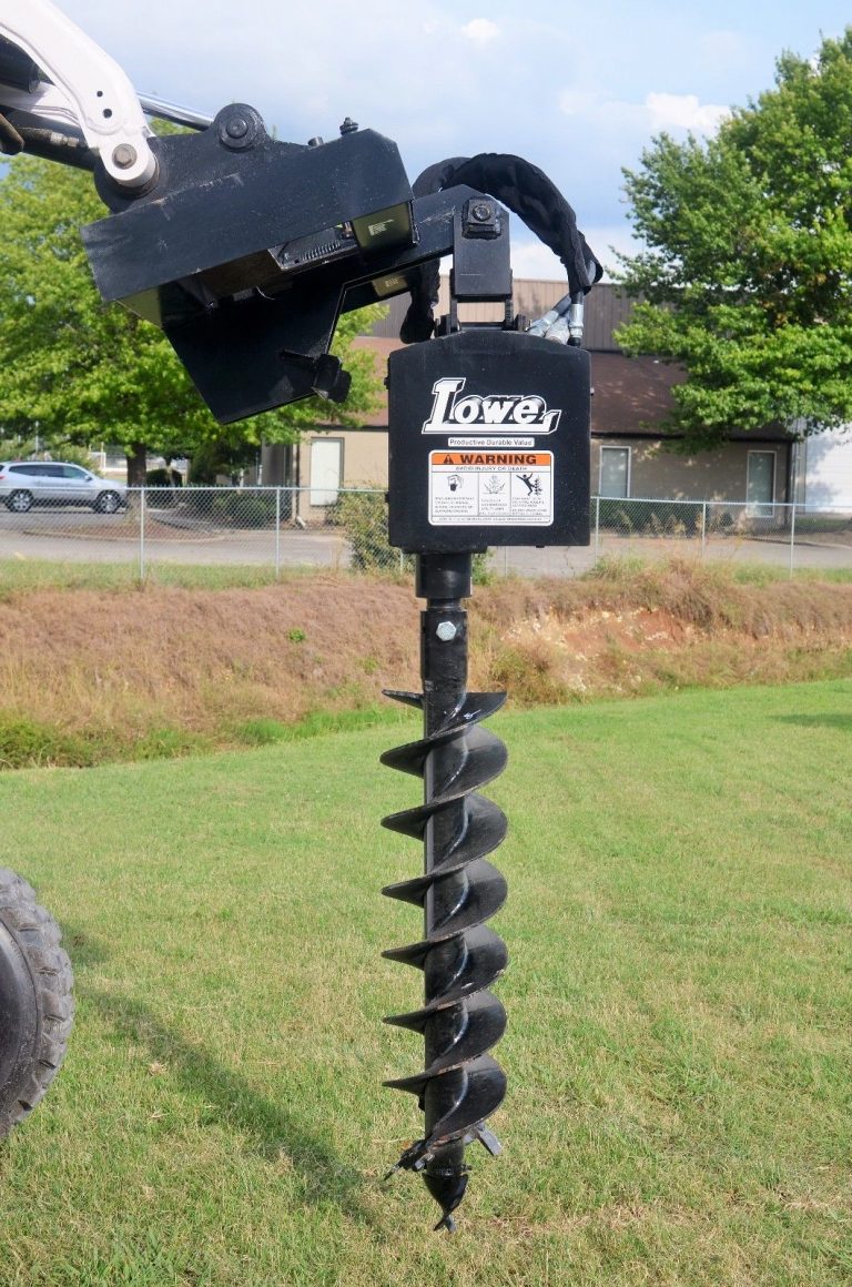 9″ Round Auger Bit Lowe Skid Steer Attachment Depot