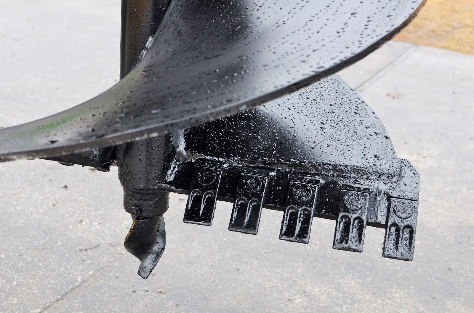 Lowe SQ-9-3H Skid Steer Auger Bit – 9" Diameter, 2" Hex Collar, 36" Tall, USA Made