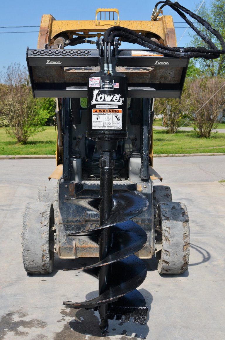 Lowe BP210 Hex Auger Drive with 24″ Wide Bit Fits Skid Steer Quick