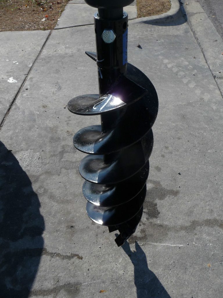 12″ Round Auger Bit Lowe Skid Steer Attachment Depot