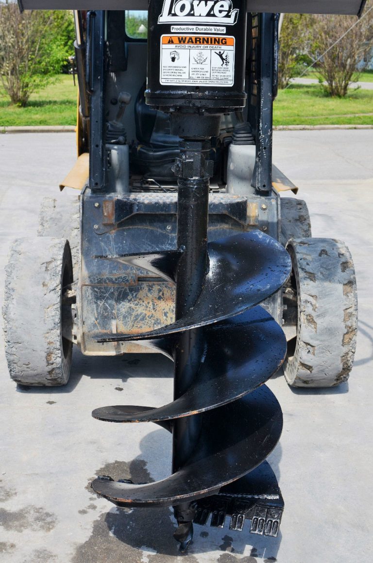 Lowe BP210 Hex Auger Drive with 24″ Wide Bit Fits Skid Steer Quick
