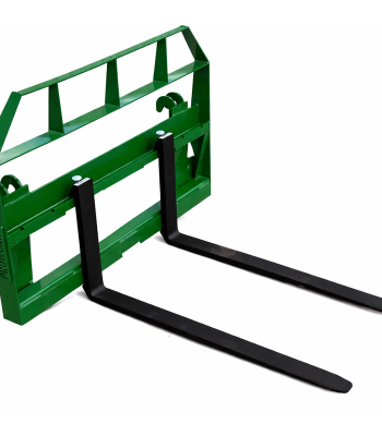PROWORKS 42" 2,200 Pound Compact Tractor Pallet Forks Attachment Fits John Deere Loader