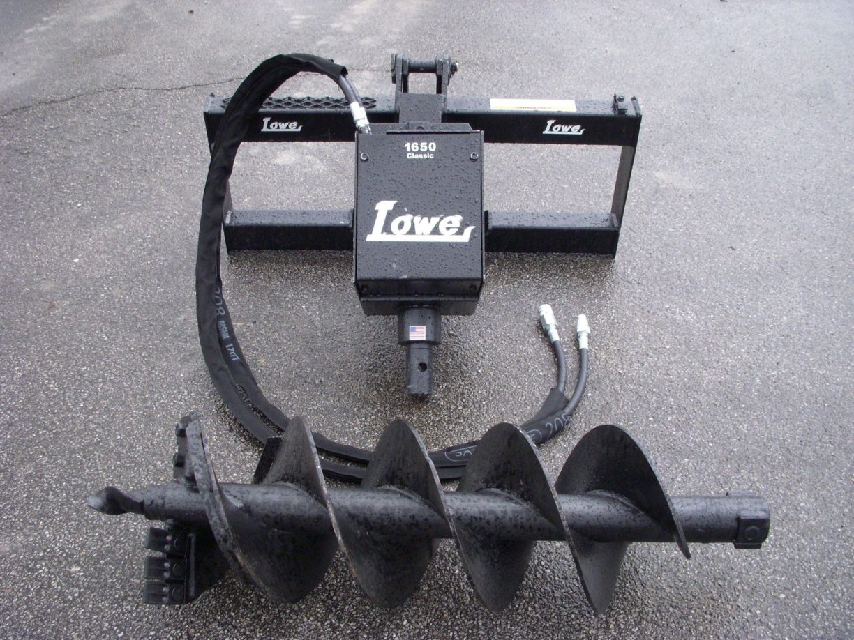 Lowe 1650 Classic Hex Auger Drive with 15″ Wide Bit Fits Skid Steer
