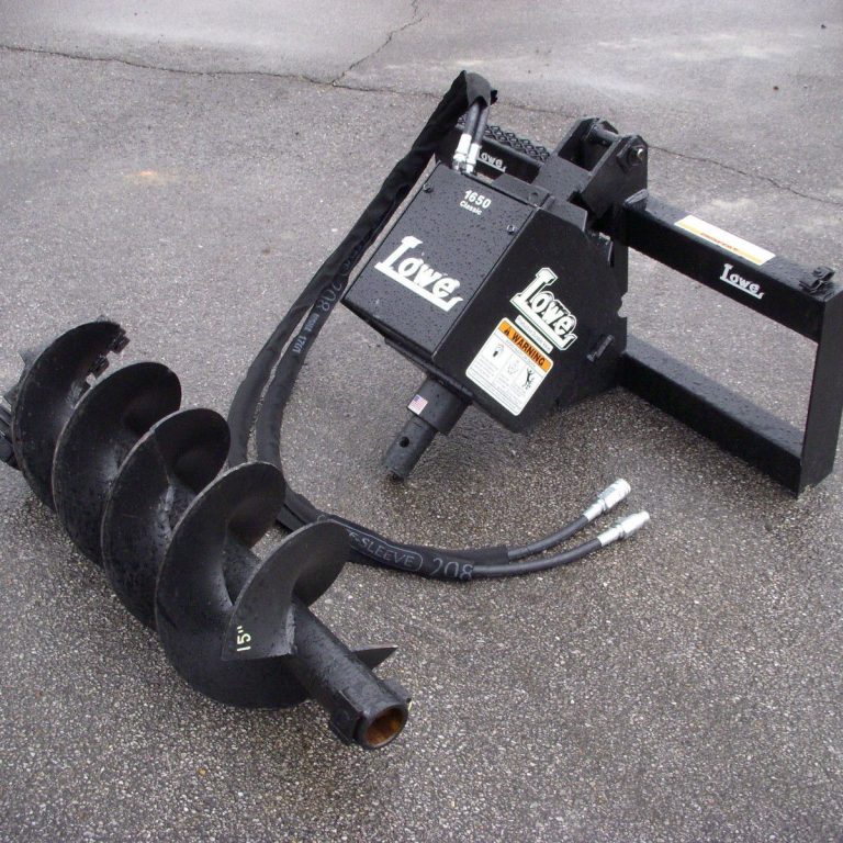 Lowe 1650 Classic Hex Auger Drive with 15″ Wide Bit Fits Skid Steer