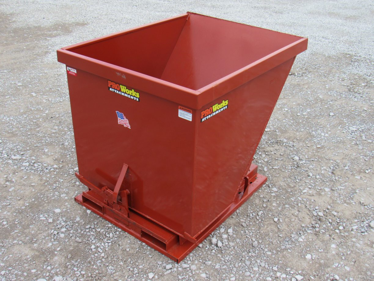 thumbnail interactive-video image 1 of 2 Yard Hopper Dumpster Attachment Fits Skid Steer Quick Attach - Universal, In Stock, Ships Free 1 of 4