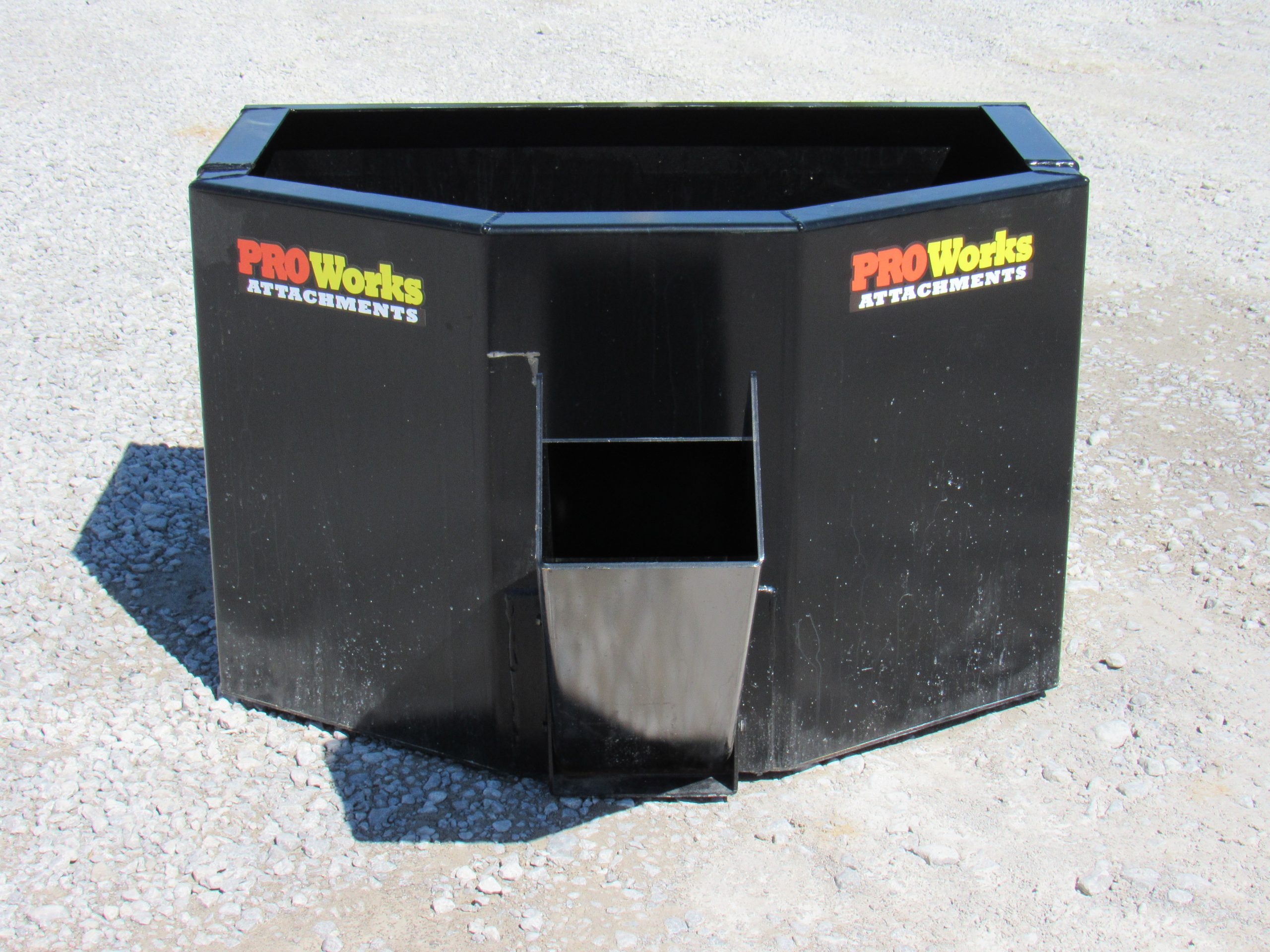 Mini Skid Steer Auger Concrete Mixer Bucket Attachment - 3.5 Cu Yd