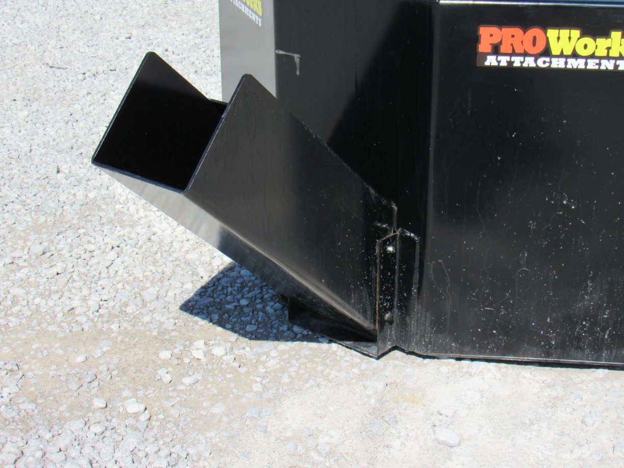 5/8 Cubic Yard Concrete Dispensing Bucket Attachment Fits Skid Steer