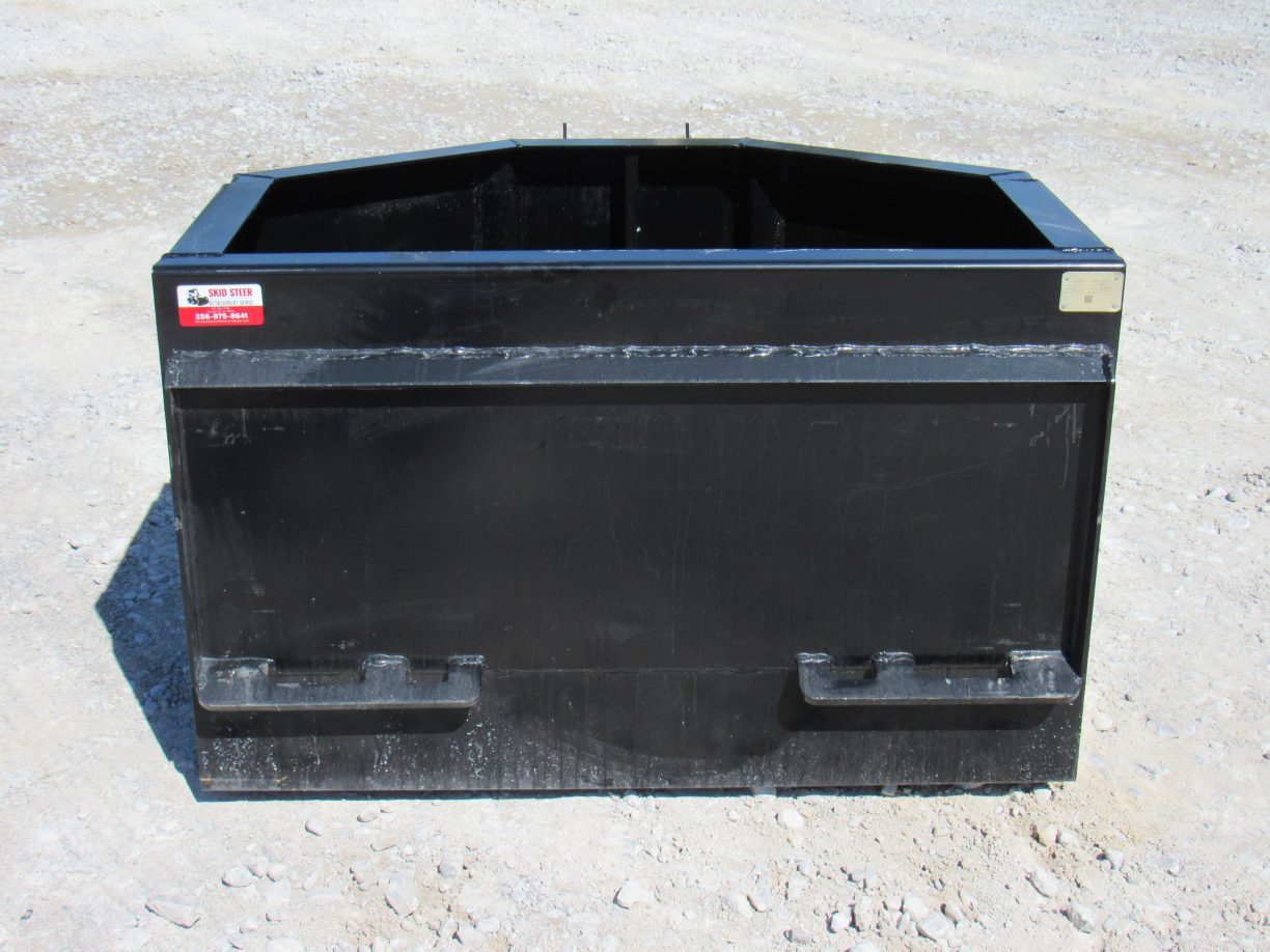 5/8 Cubic Yard Concrete Dispensing Bucket Attachment Fits Skid Steer