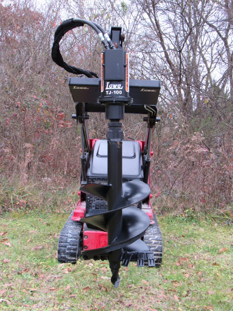 Lowe TJ100 Hex Auger Drive with 15″ Bit Fits Mini Skid Steer Skid