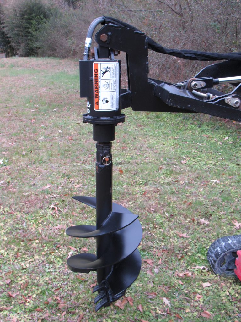 Lowe TJ100 Hex Auger Drive with 15″ Bit Fits Mini Skid Steer Skid