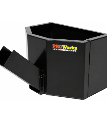 5/8 Cubic Yard Concrete Dispensing Bucket Attachment Fits Skid Steer Quick Attach