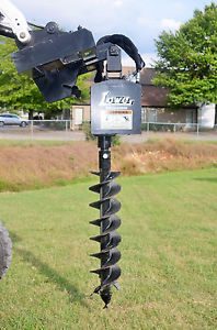 Bobcat Skid Steer Attachment - Lowe 750 Classic Round Auger with 9 inch Bit