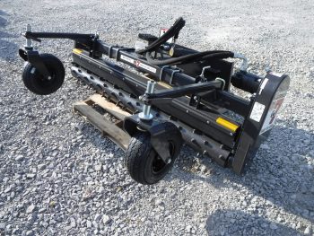 Paladin MX7 84" Manual Landscape Power Rake Attachment Fits Skid Steer