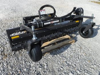 Paladin MX7 84" Manual Landscape Power Rake Attachment Fits Skid Steer - Image 3