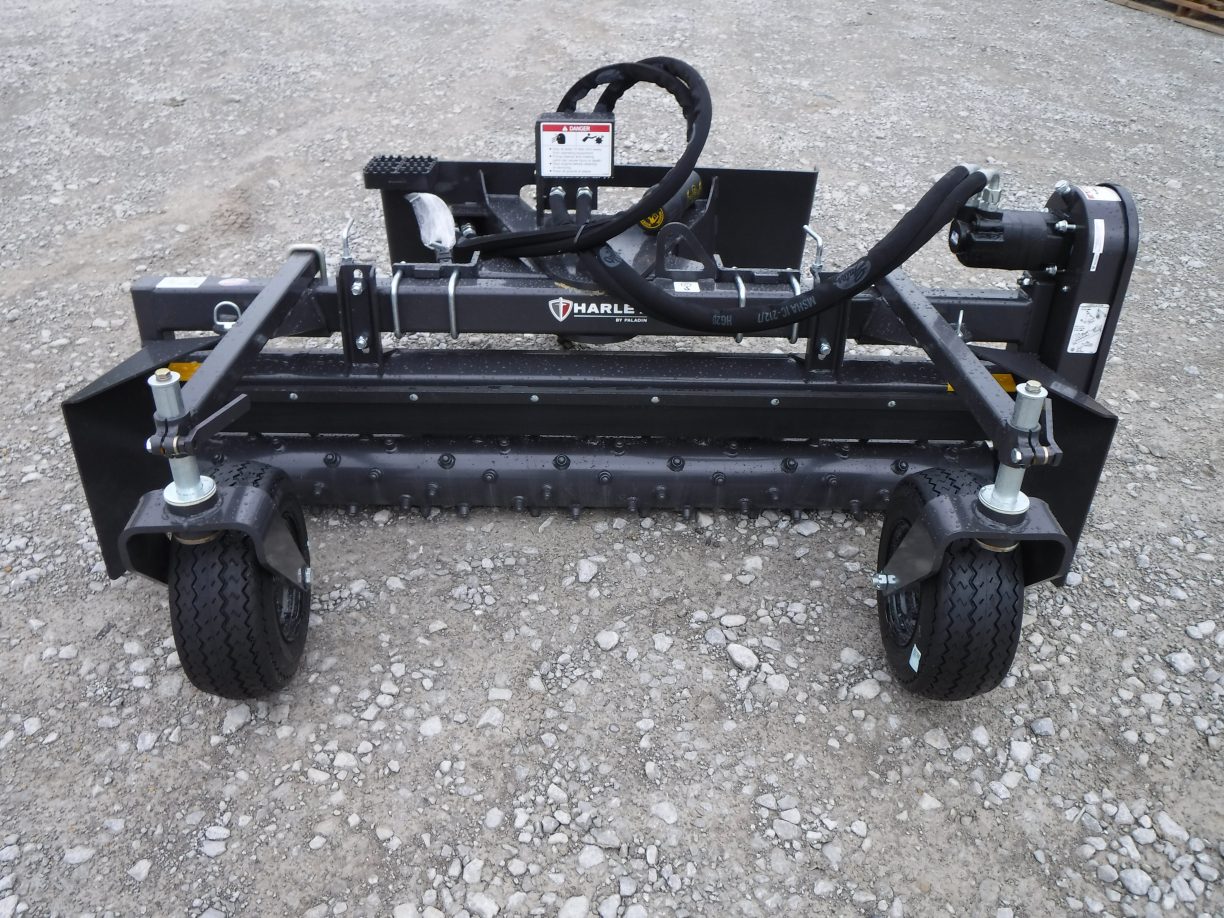 Bradco Harley M6 72″ Manual Landscape Power Rake Attachment Skid