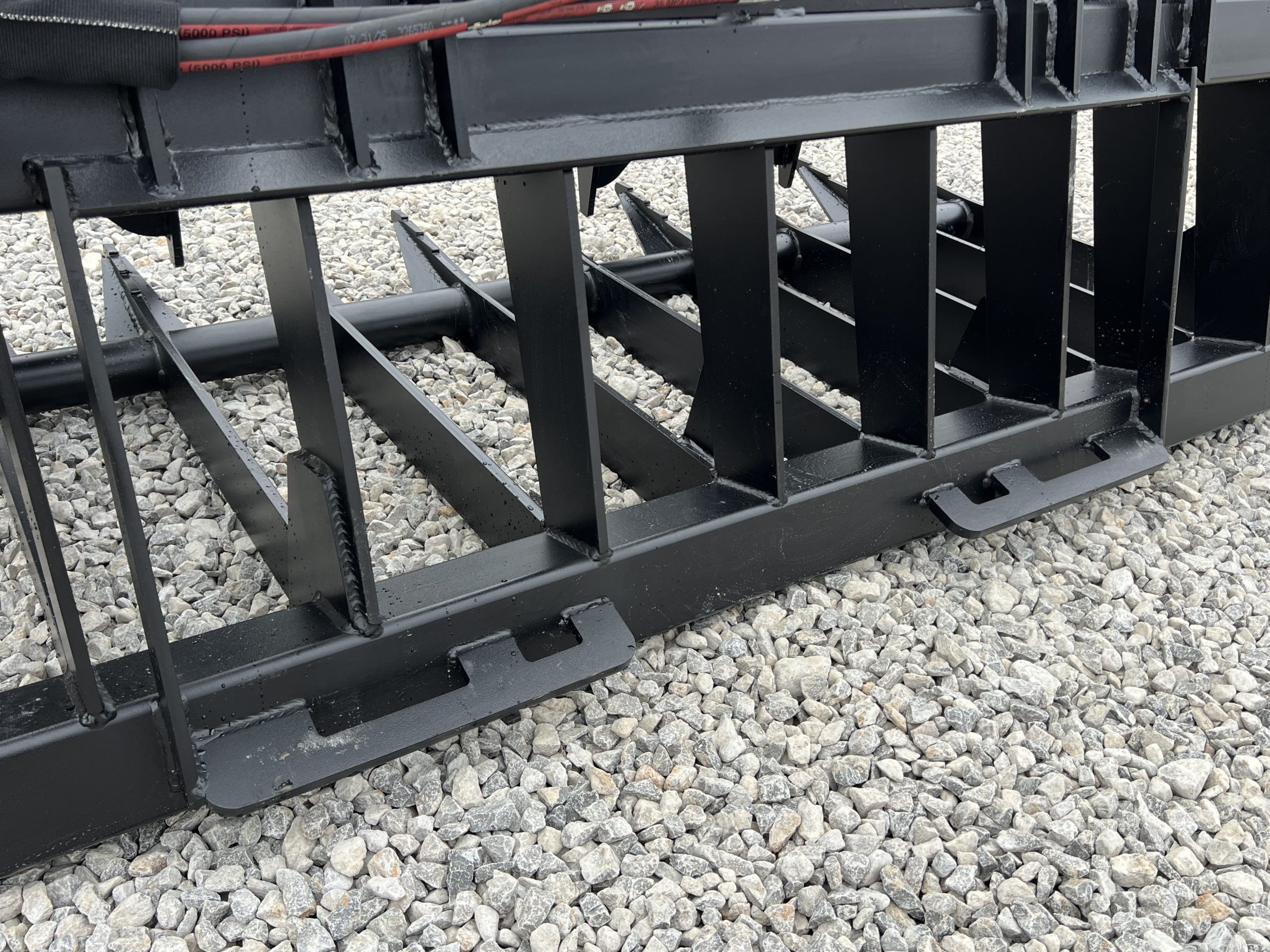 84" Heavy Duty Dual Cylinder Root Bucket Grapple Attachment Fits Skid Steer Quick Attach - Image 14
