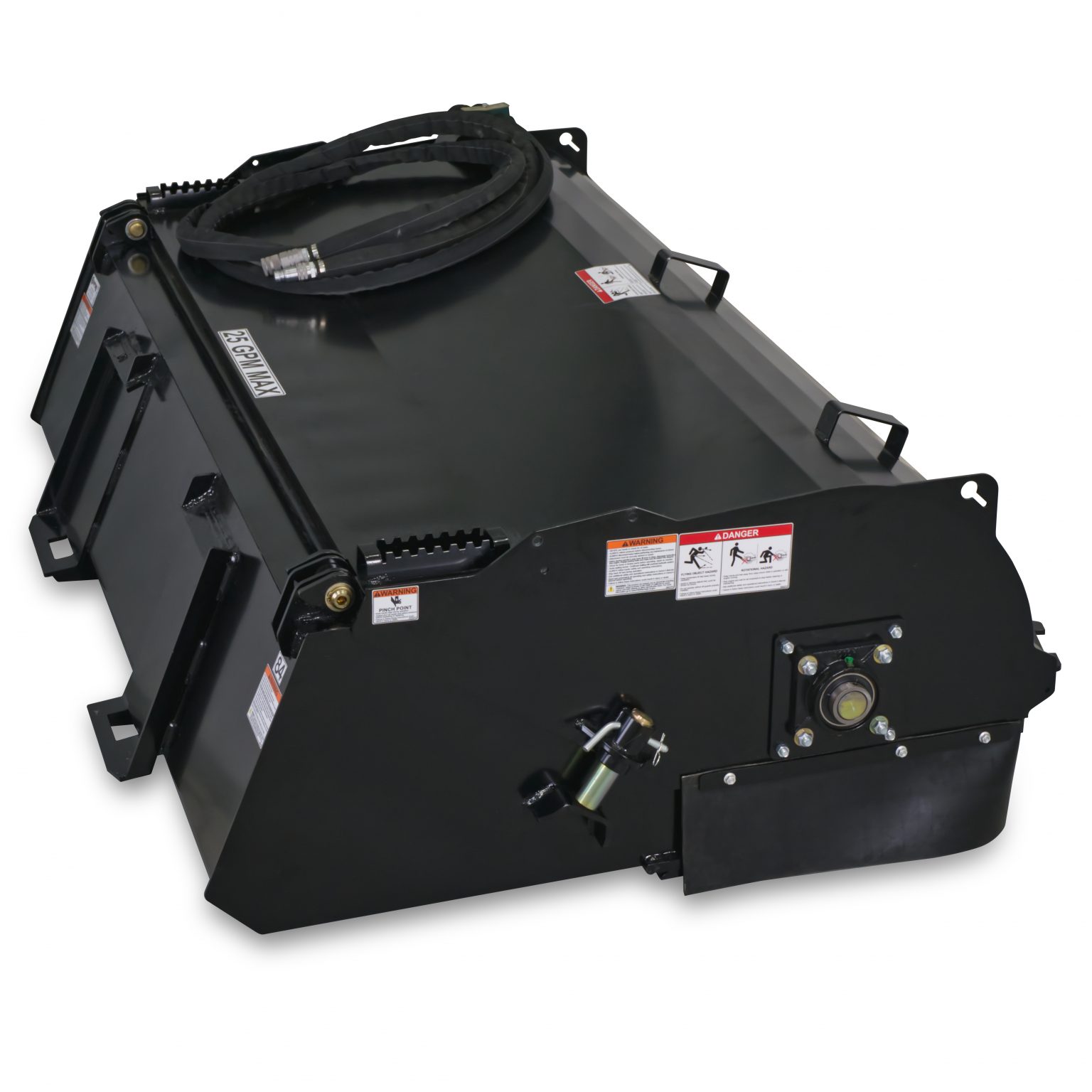 Virnig 72″ Pick Up Box Sweeper Broom Attachment Skid Steer Attachment Depot