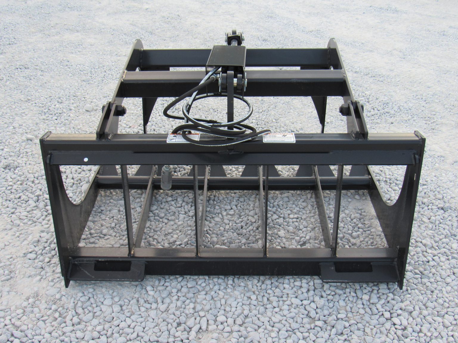 48″ Single Cylinder Root Bucket Grapple Fits Skid Steer Quick Attach