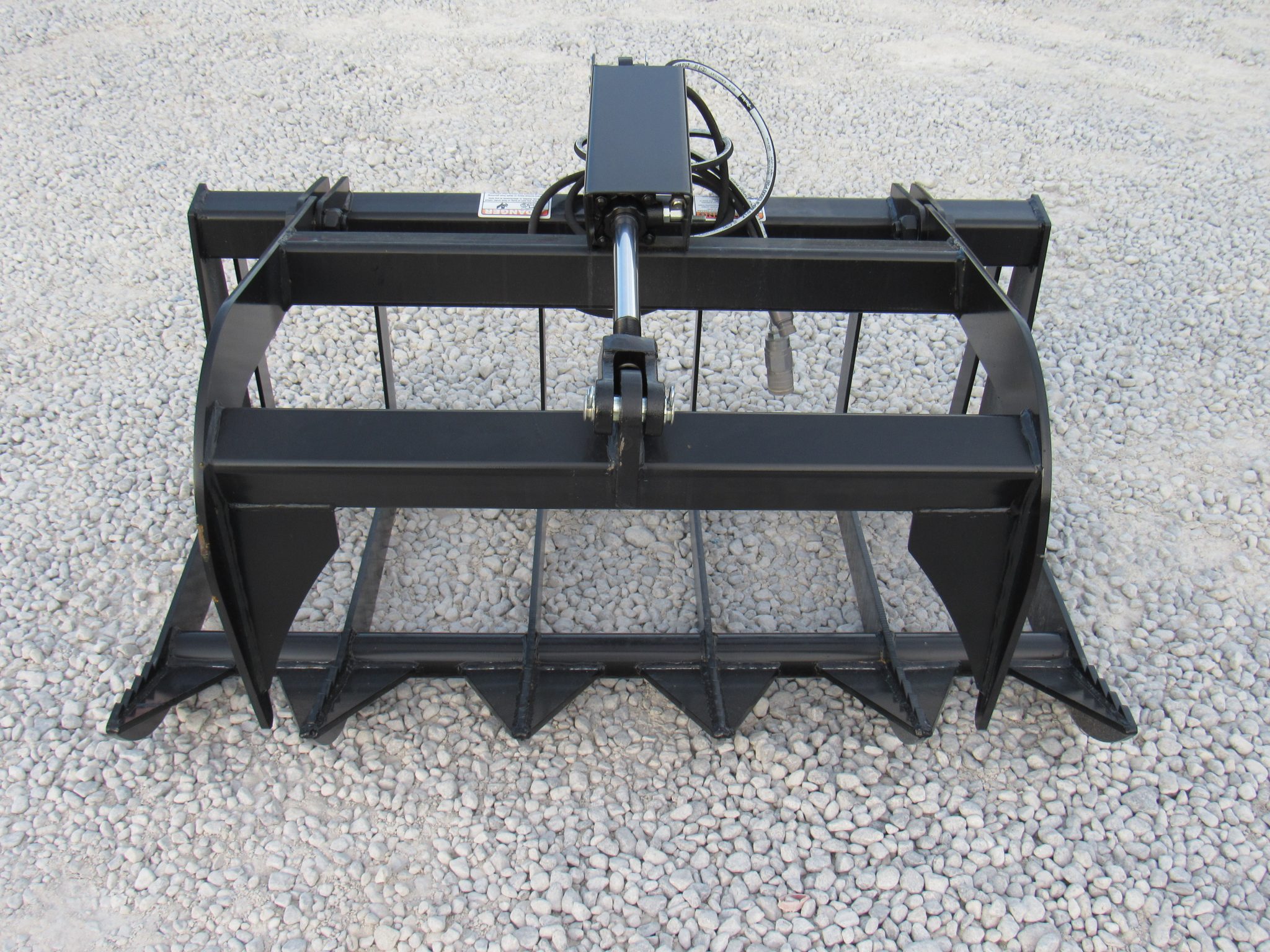 48″ Single Cylinder Root Bucket Grapple Fits Skid Steer Quick Attach